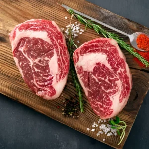 Canadian Angus Dry Aged Rib Eye Steaks Boneless