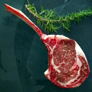 Canadian Angus Dry Aged French Style Rib Steak (Tomahawk)